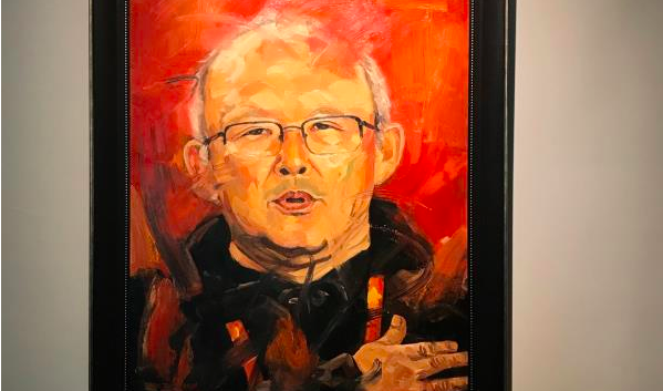 Đấu giá bức tranh HLV Park Hang-seo gây quỹ từ thiện lan toả yêu thương